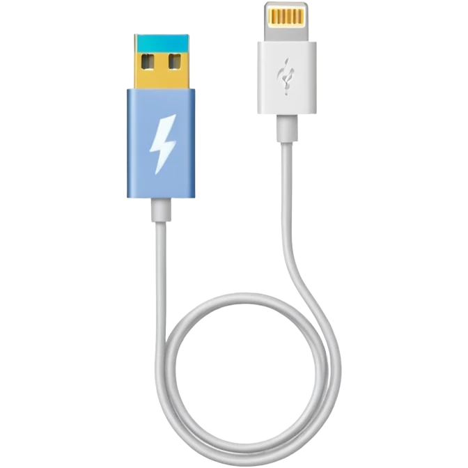 small lightning cable emoji