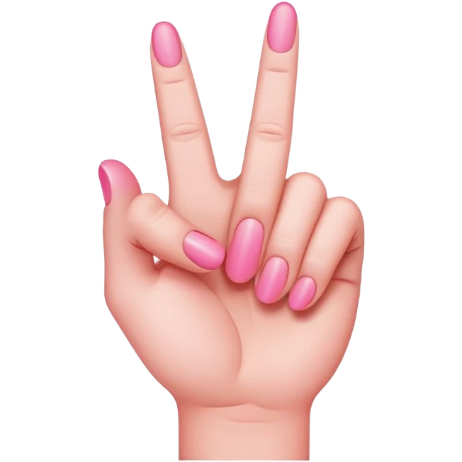 Pink middle finger  emoji