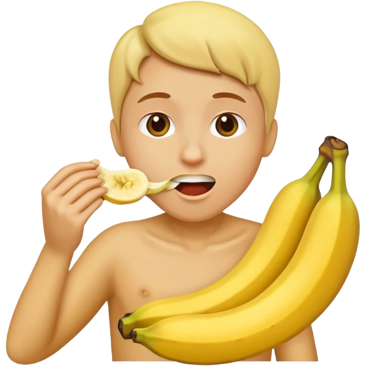 eat a banana emoji