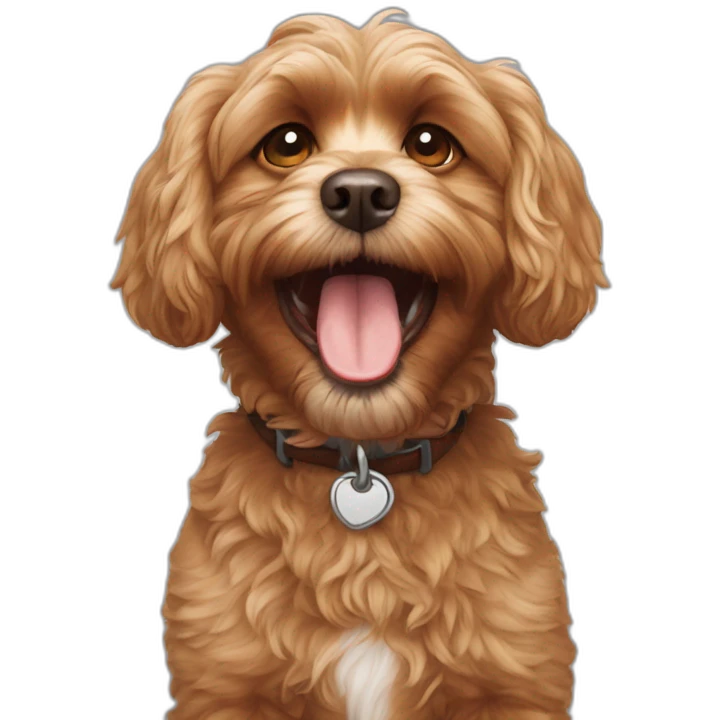 cavoodle grimacing emoji