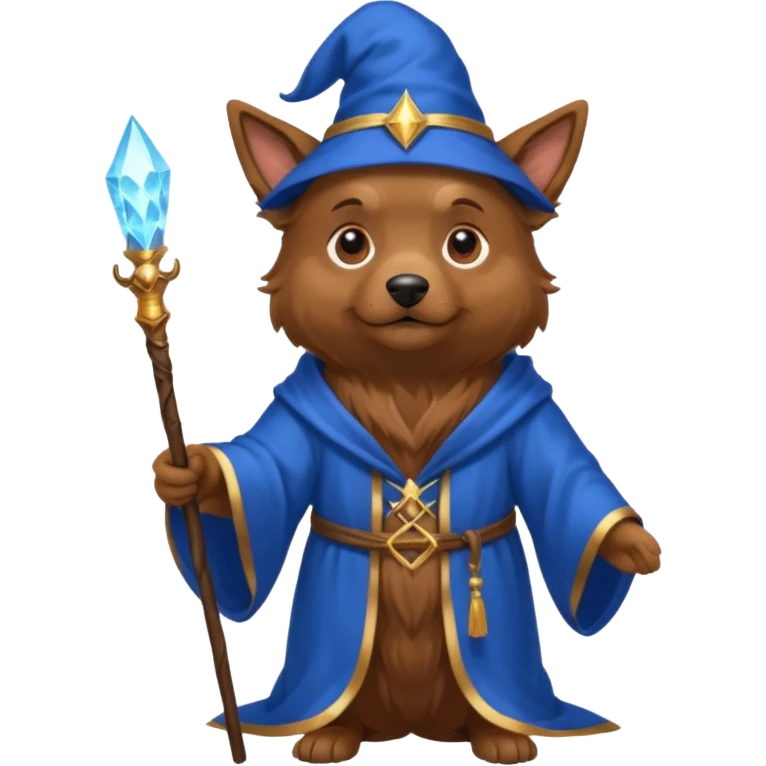 Dog wizard emoji
