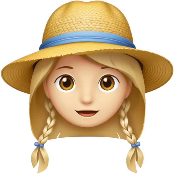 Chapeau de paille emoji