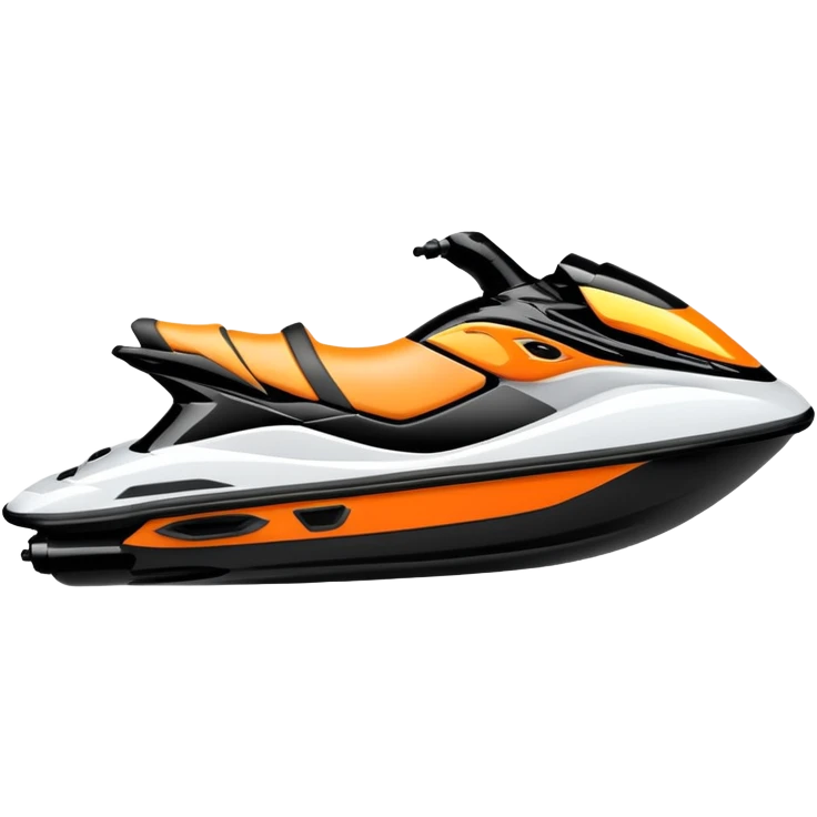 Jetski laranja com preto emoji
