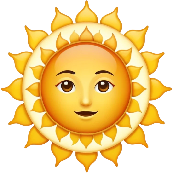 Arabic sun emoji