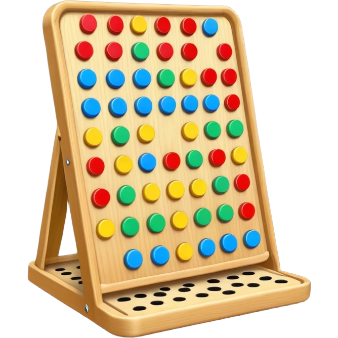 plinko board with pegs and a chip emoji