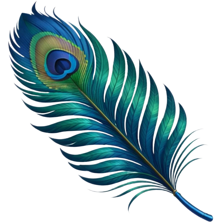 Peacock Feather leaf emoji