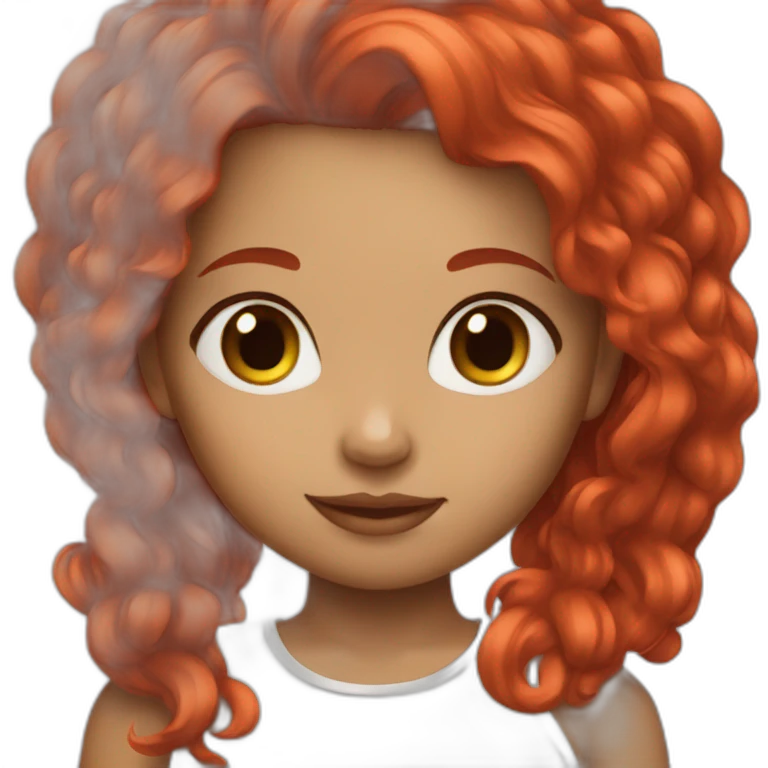 Girl red hair emoji