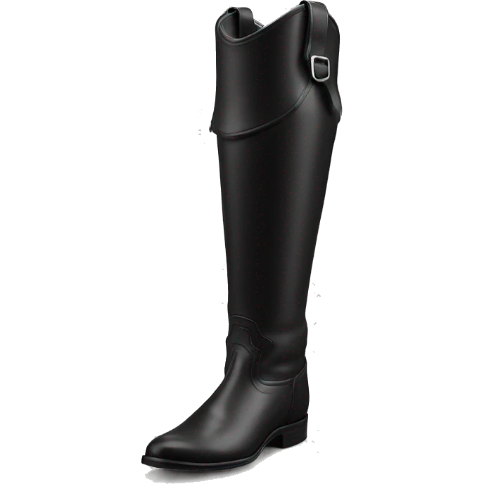 Reitstiefel schwarz Leder  emoji