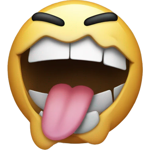 An open mouth surprise emoji with eyes rolling emoji