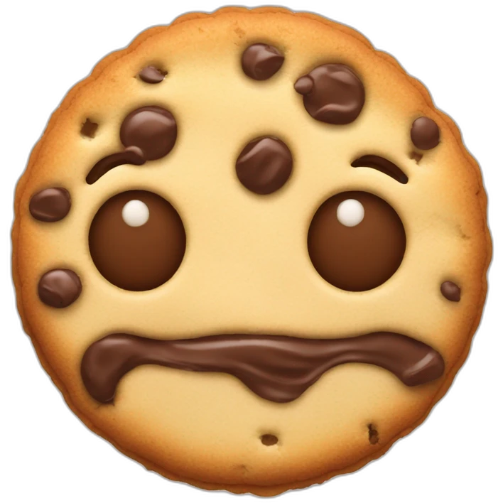 cookie chocolat blanc emoji