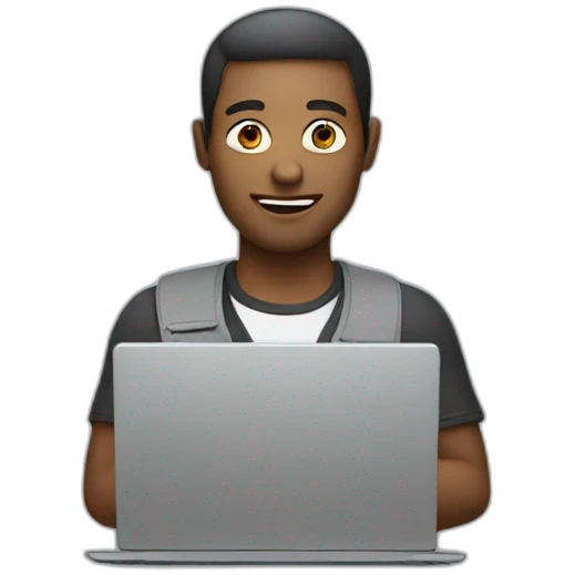 a man with a laptop emoji