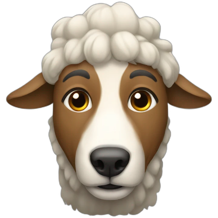 shepherd in muzzle emoji