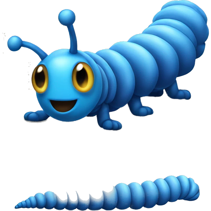 absolem blue catepillar realistic emoji