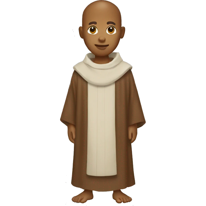 monk in Dominican robe emoji