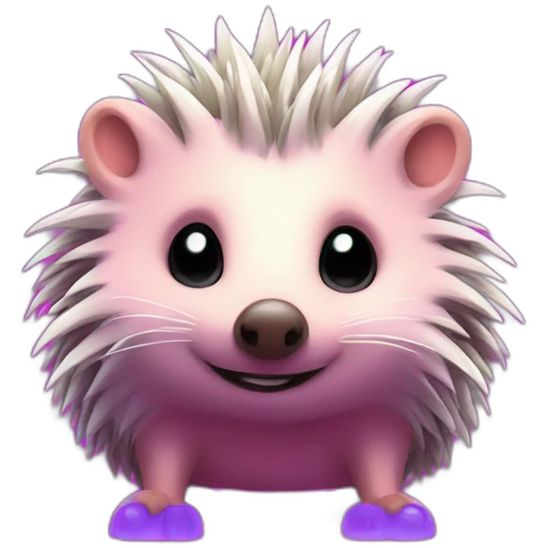 synthwave hedgehog emoji