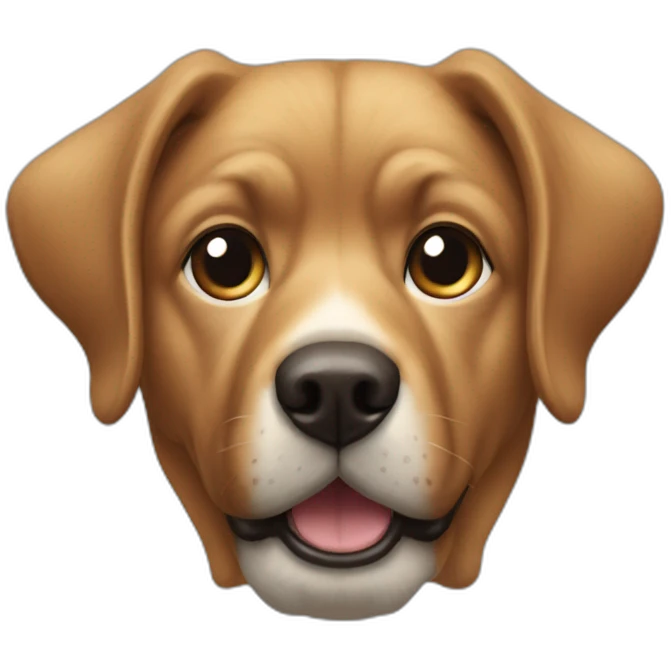 Chat sur la tête d’un chien emoji
