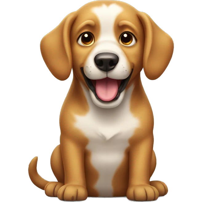 DOG WITH SMILE emoji