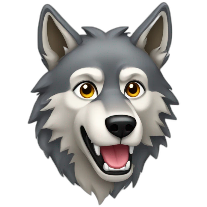 Wolf on a Pc emoji
