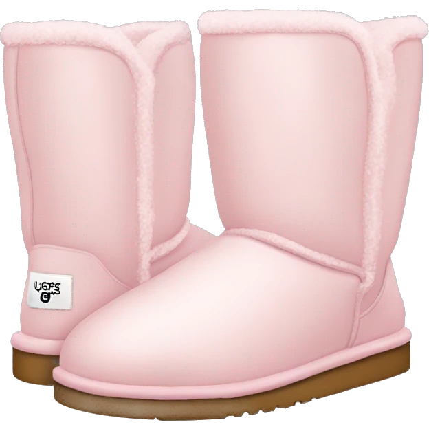 pale pink winter uggs emoji