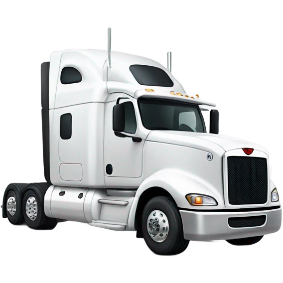 White peterbilt 387 emoji