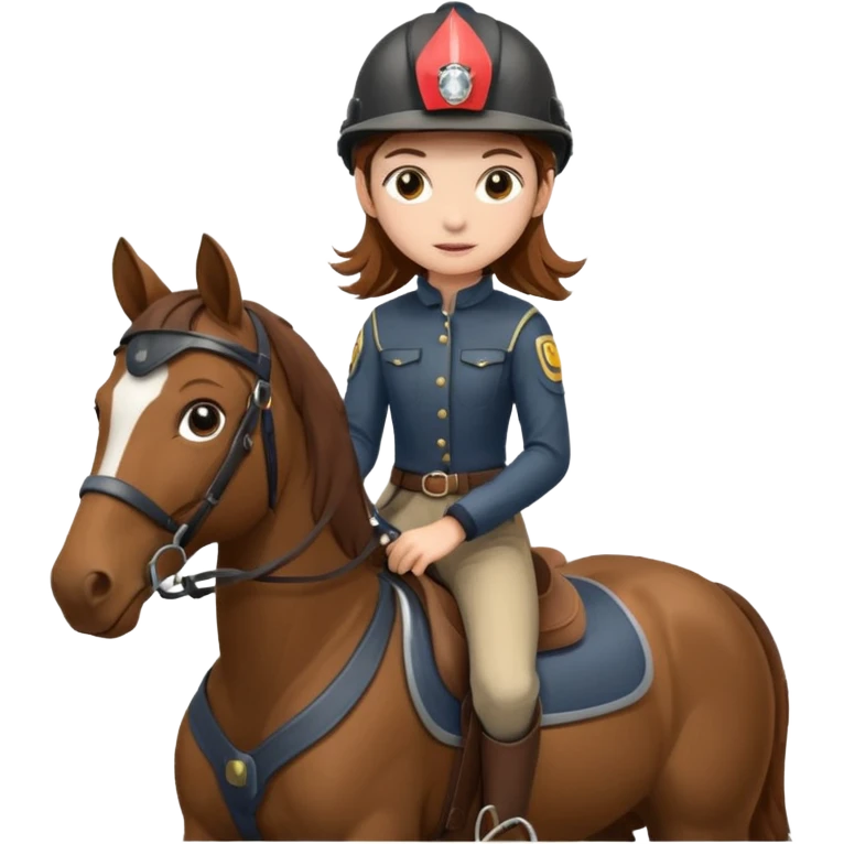 jeune fille a cheval emoji