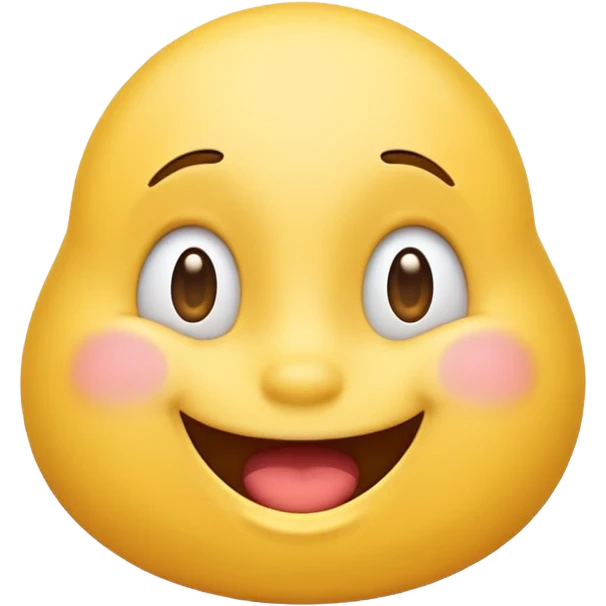 Bashful but excited emoji with large butt emoji