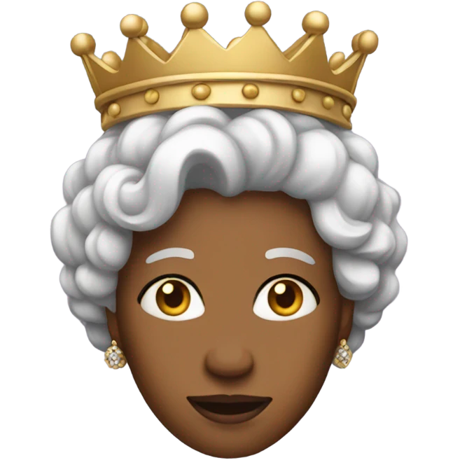 medium tone queen  emoji
