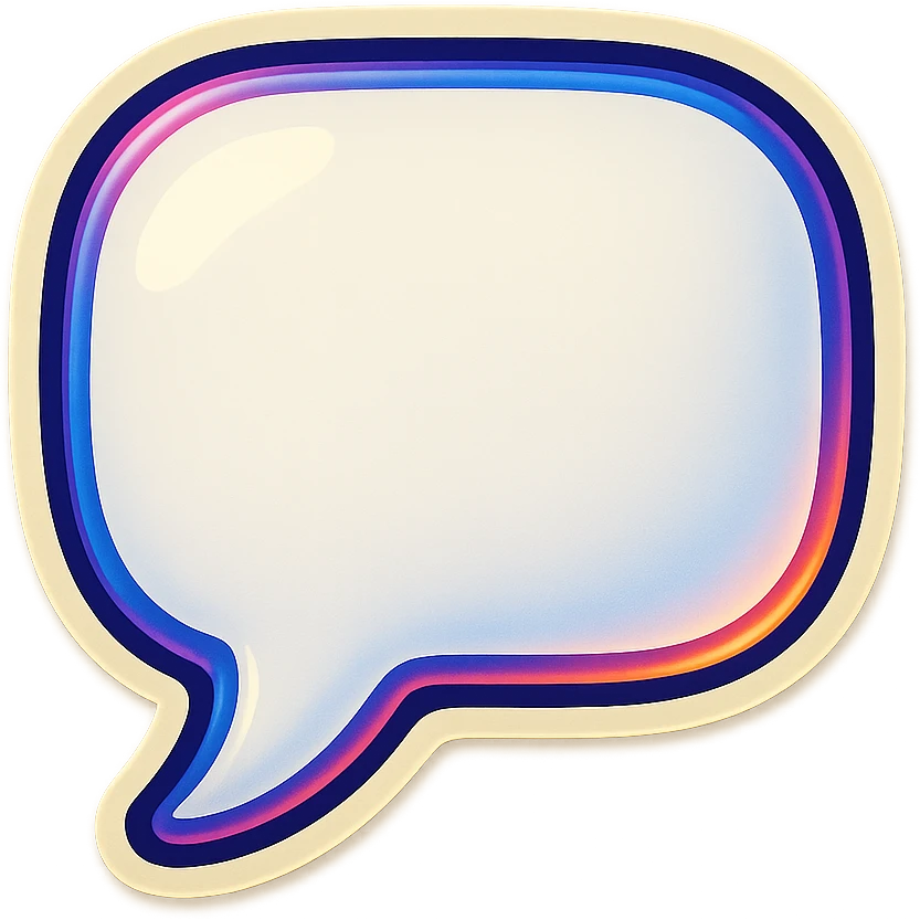 white speach bubble emoji