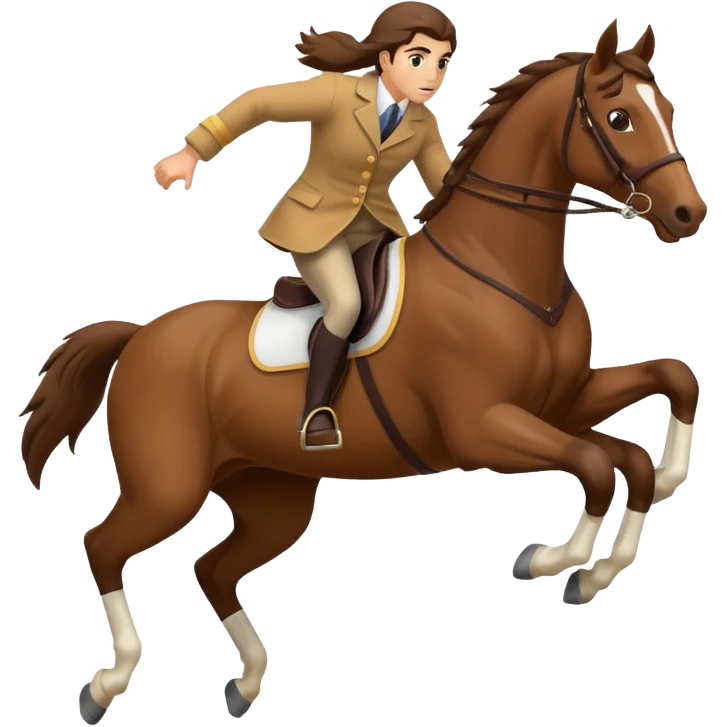 Horse jumping emoji