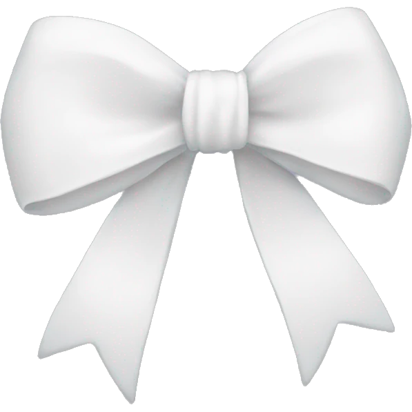 White bow  emoji