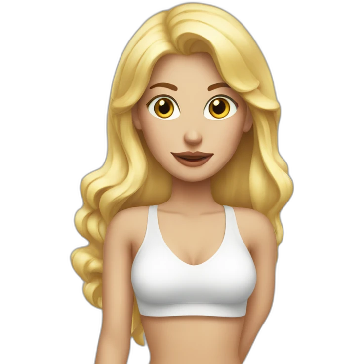 Sexy blonde girl emoji