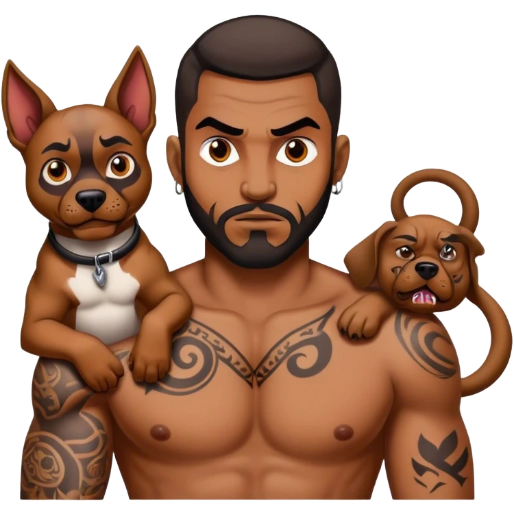 Mad dog emoji