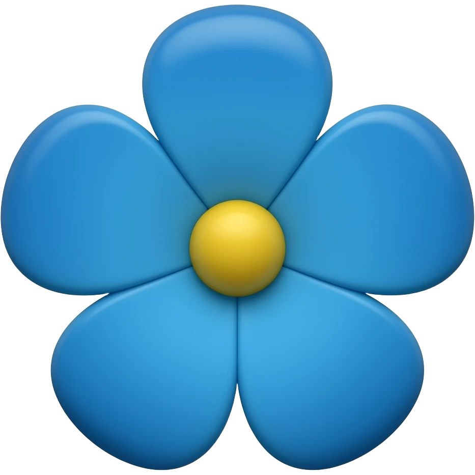 Crema runa flor azul como está 🌸pero Ena zul emoji