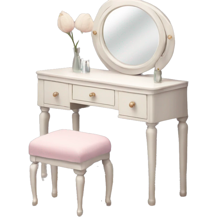 Vanity table with mirror  emoji