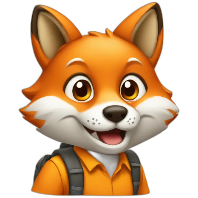 fox in school emoji