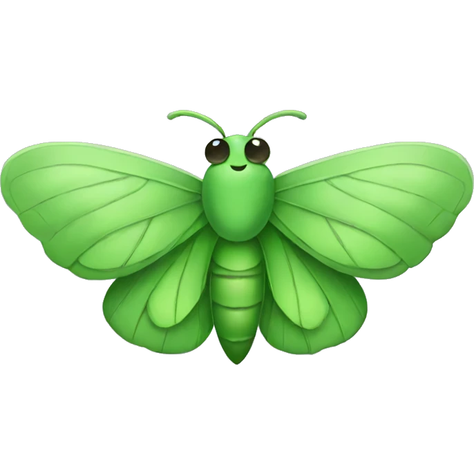cute green moth emoji  emoji