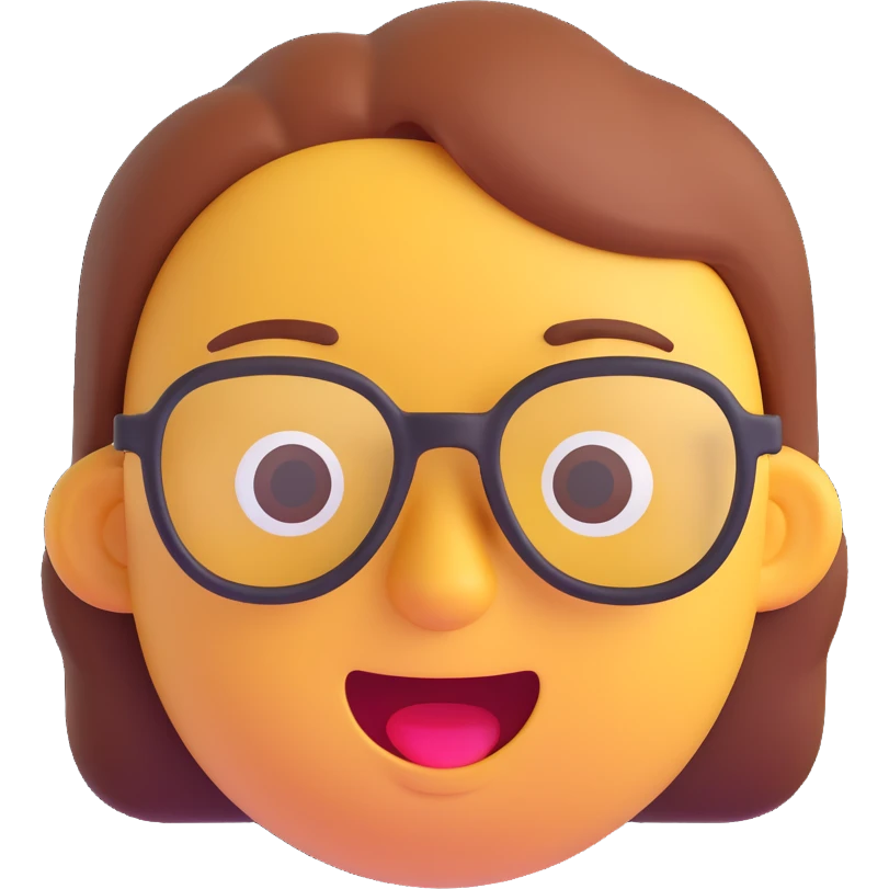 basic face emoji with glasses emoji