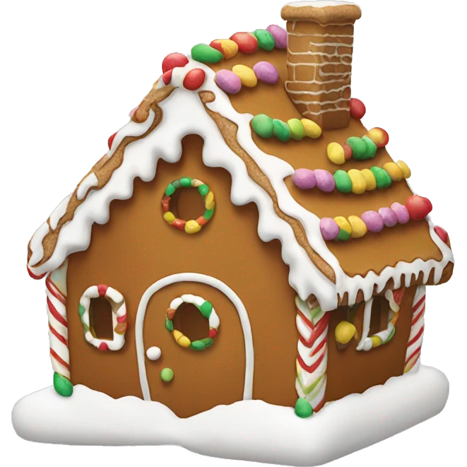 gingerbread house emoji