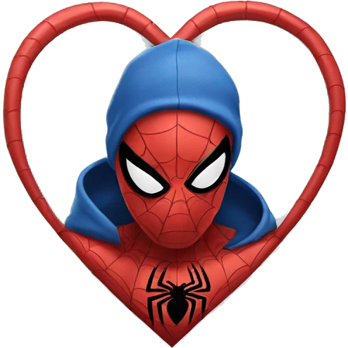 Spiderman heart emoji
