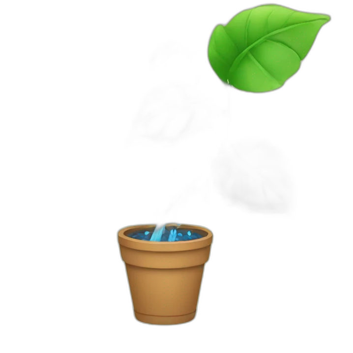 watering a plant emoji