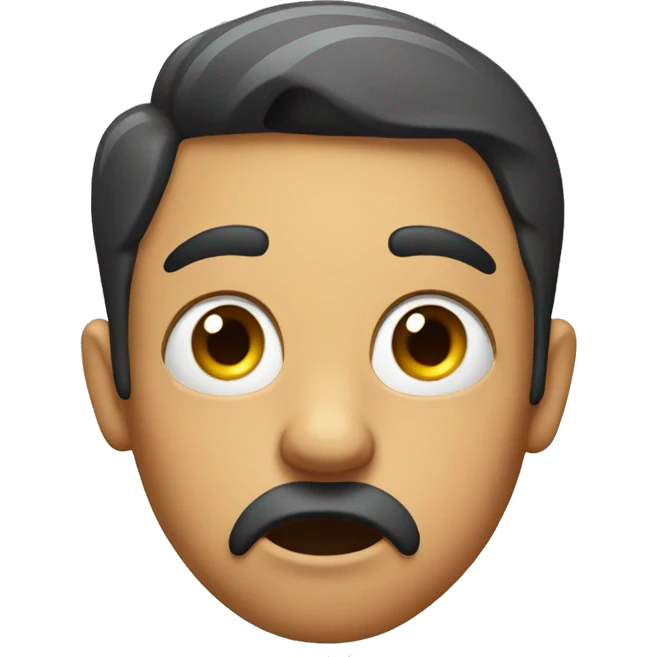 Shocked side eye emoji