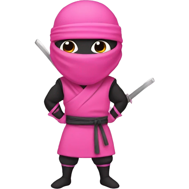 Pink ninja  emoji