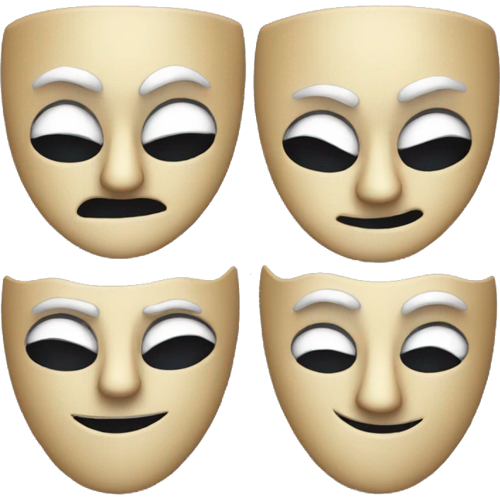 theatre masks emoji