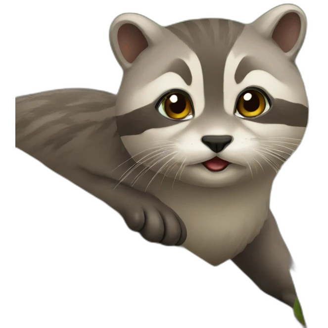 Chat sur loutre emoji