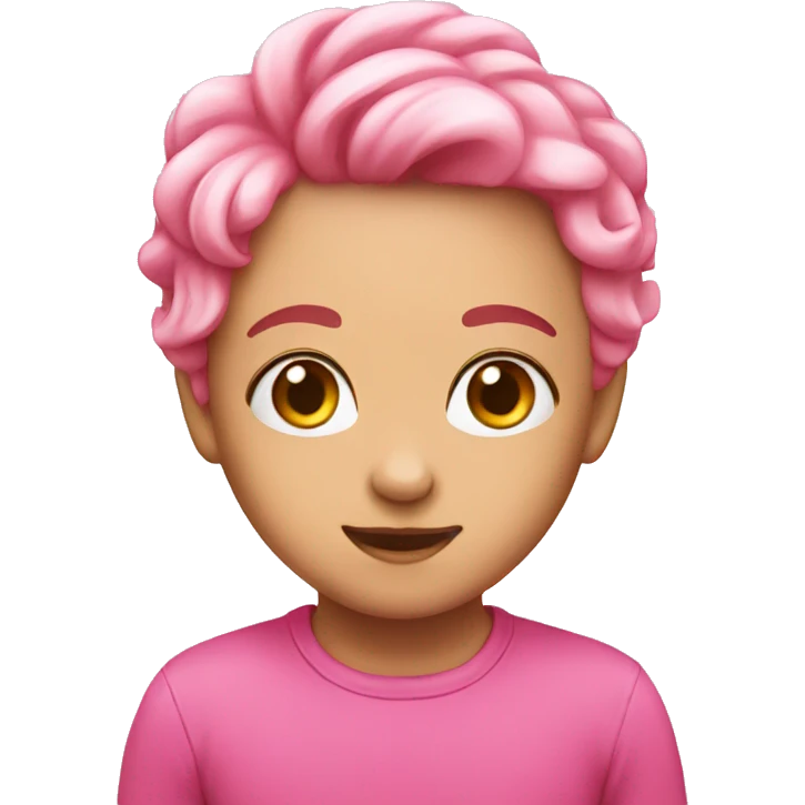 Pink cute emoji