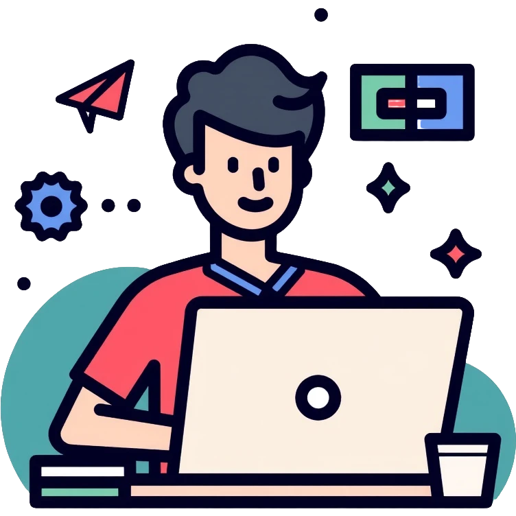 programmer with code symbols and laptop emoji