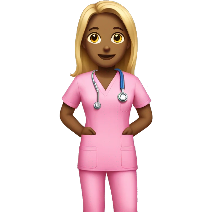 Pink medical scrubs  emoji