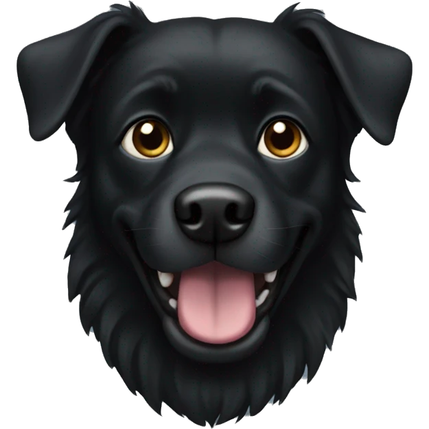 Black dog emoji