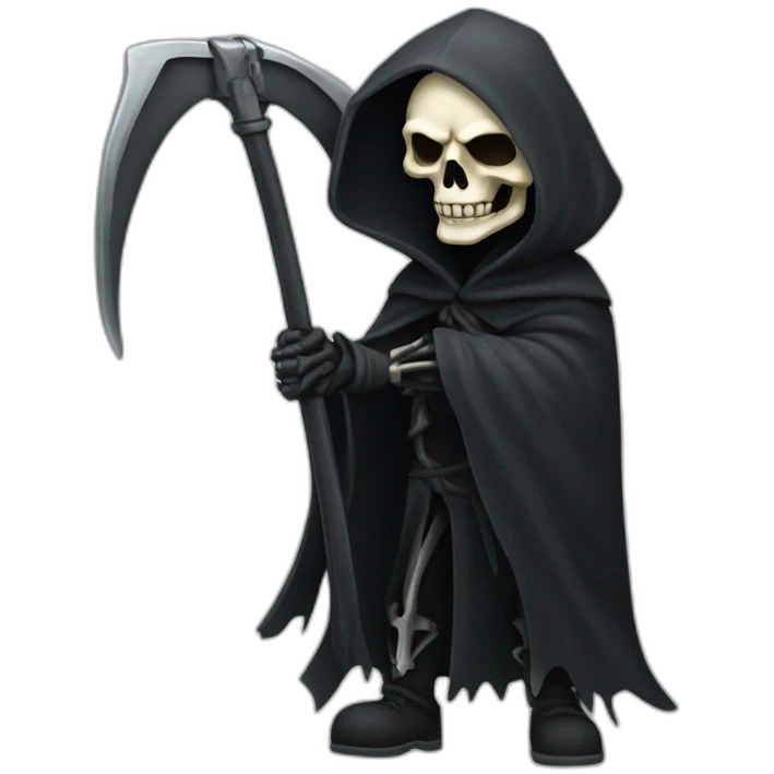 grim reaper scythe and crossbone emoji