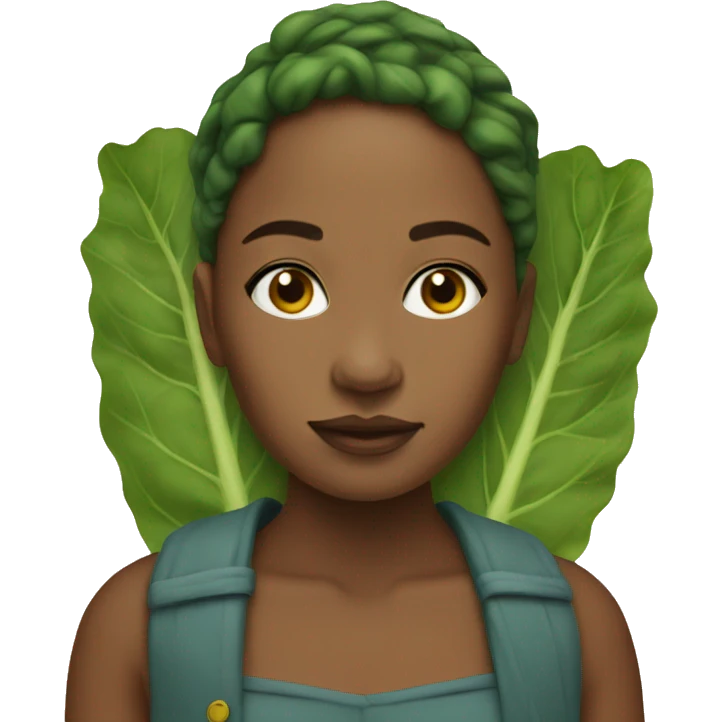 collard girl emoji